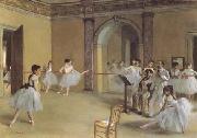Edgar Degas Dance Class at the Opera (mk09) oil painting picture wholesale